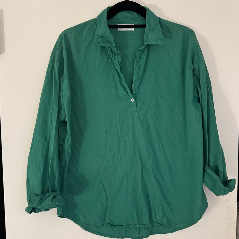 Velvet by Graham & Spencer Green Shirt
